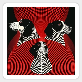 Abstract Dogs Sticker